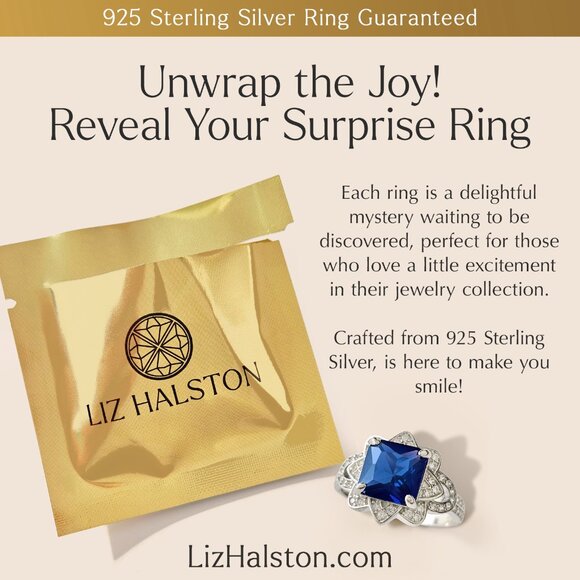 Colored Gem Collection - Mystery Ring Collection 925 Sterling Silver - Picture 3 of 5